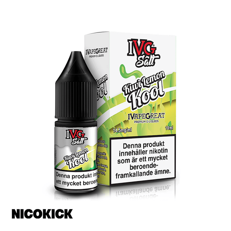 IVG Salts - Kiwi Lemon Kool (10ml E-juice)