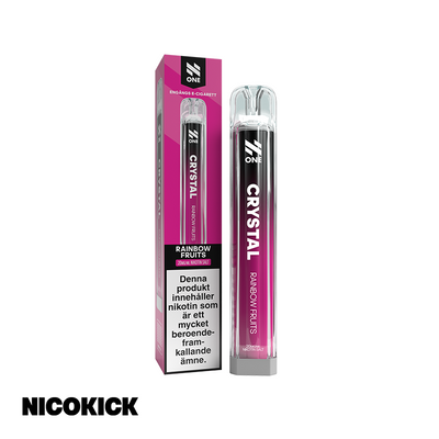 N One Crystal Engångs Vape - Rainbow Fruits