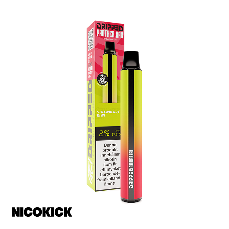 Panther Bar Engångs Vape - Strawberry Kiwi