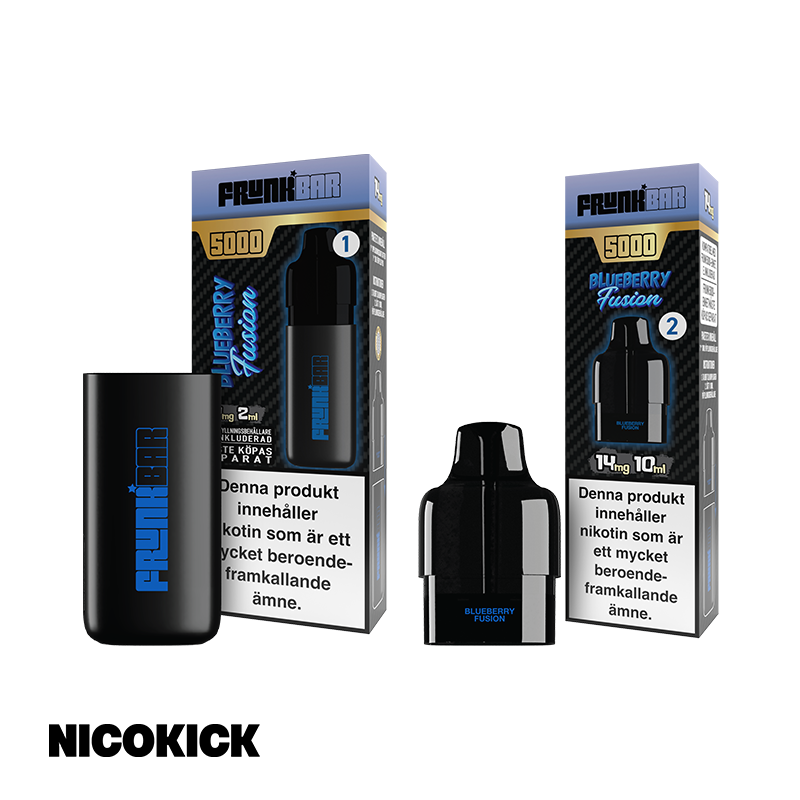 Frunk Bar 5000 Engångs Vape - Blueberry Fusion