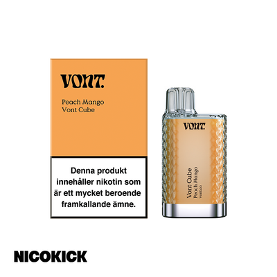 Vont Cube Engångs Vape - Peach Mango