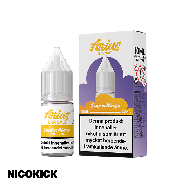 Arius Bar Salt - Passion Mango (10ml E-juice)
