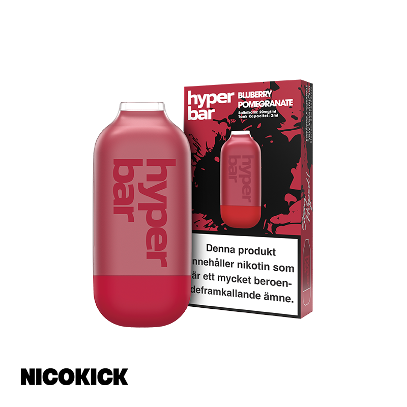 Hyper Bar Engångs Vape - Bluberry Pomegranate