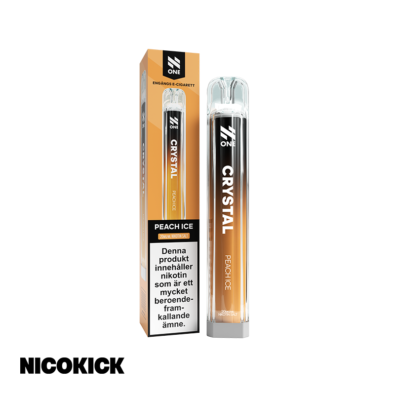 N One Crystal Engångs Vape - Peach Ice