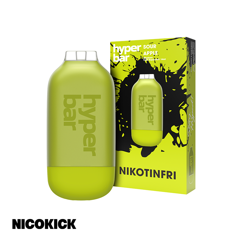 Hyper Bar Zero Engångs Vape - Sour Apple
