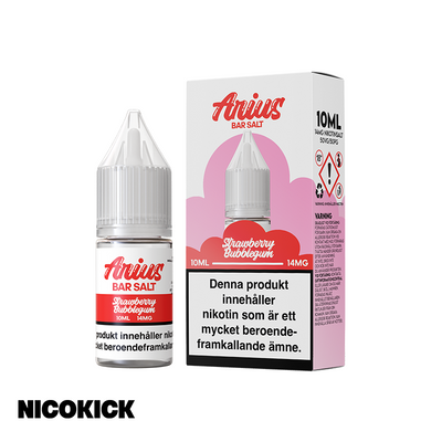 Arius Bar Salt - Strawberry Bubblegum (10ml E-juice)