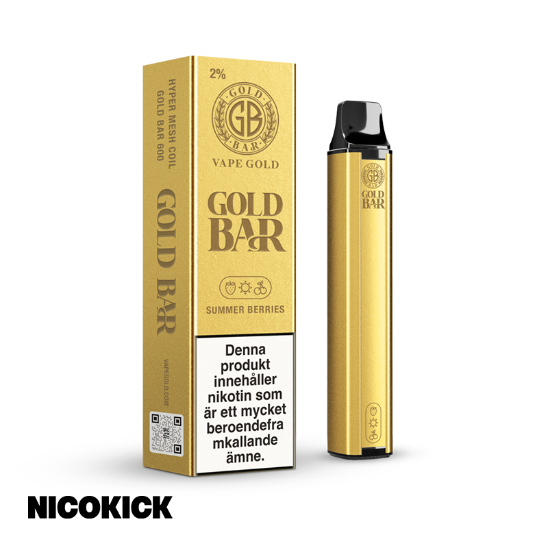Gold Bar Engångs Vape - Summer Berries