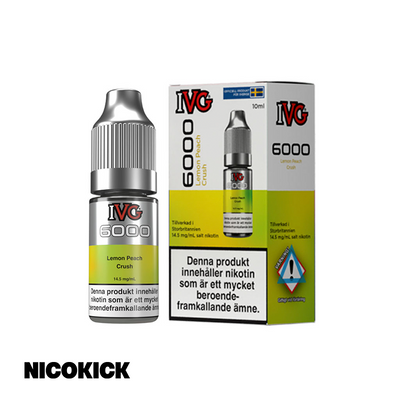 IVG 6000 - Lemon Peach Crush (10ml E-juice)