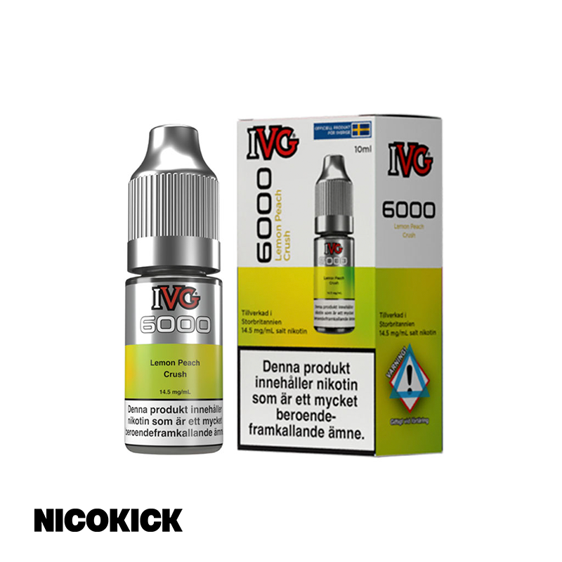 IVG 6000 - Lemon Peach Crush (10ml E-juice)