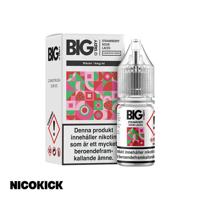 Big Tasty Salt - Strawberry Sour Laces (10ml E-juice)