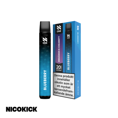 N One Engångs Vape - Blueberry