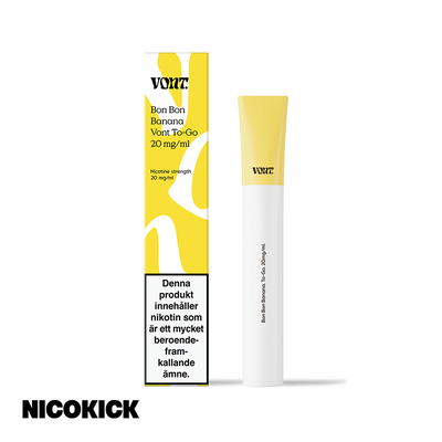 Vont To Go Engångs Vape - Bon Bon Banana