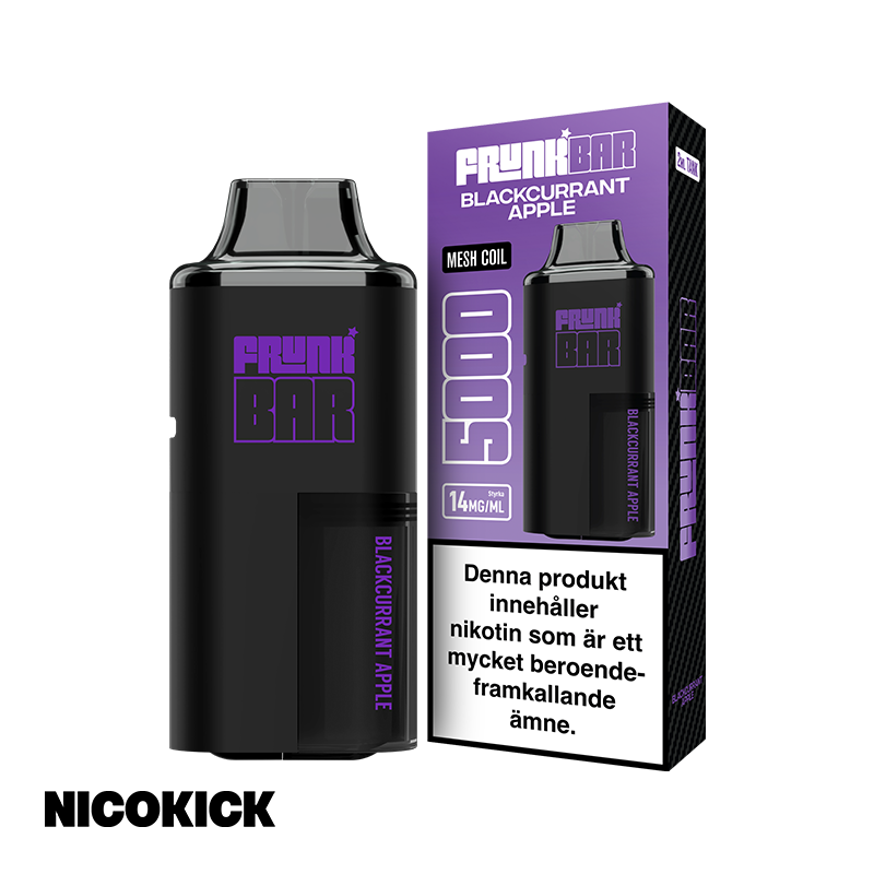 Frunk Bar 5000 Engångs Vape - Blackcurrant Apple
