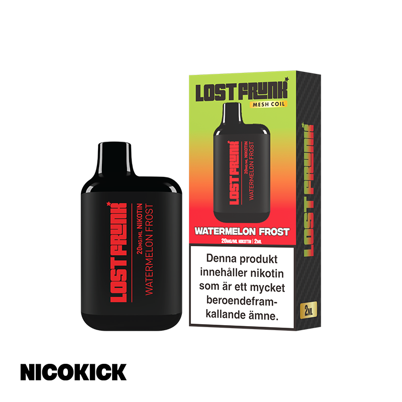 Lost Frunk Engångs Vape - Watermelon Frost