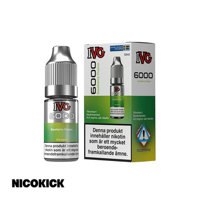 IVG 6000 - Sourberry Fusion (10ml E-juice)