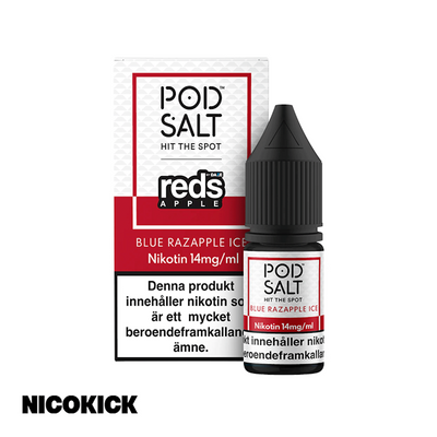 Pod Salt Fusion - Blue Razapple Ice (10ml E-juice)