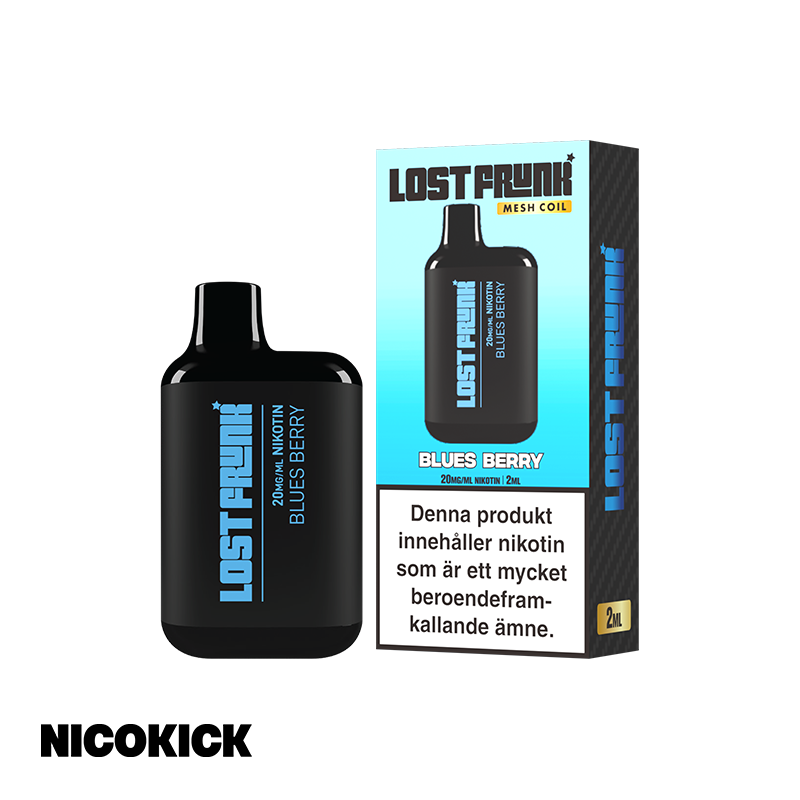 Lost Frunk Engångs Vape - Blues Berry