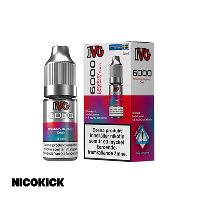 IVG 6000 - Strawberry Raspberry Crush (10ml E-juice)