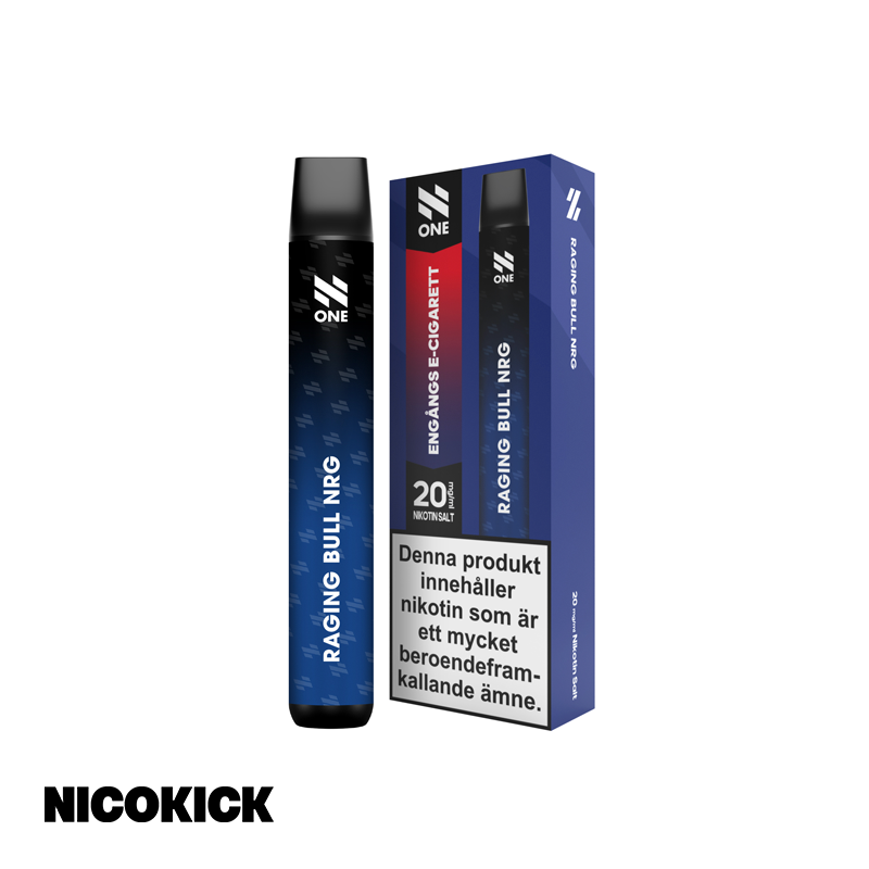 N One Engångs Vape - Raging Bull NRG