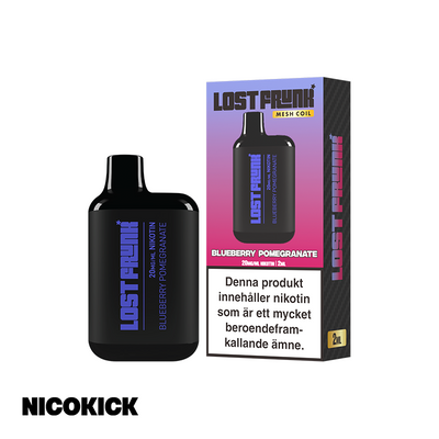 Lost Frunk Engångs Vape - Blueberry Pomegranate