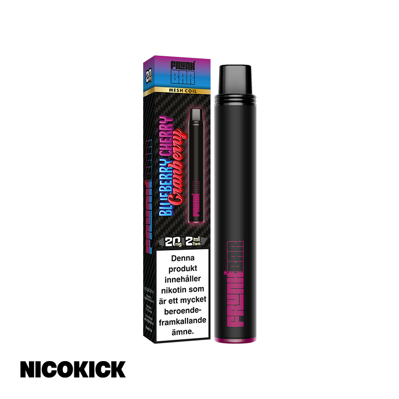 Frunk Bar Engångs Vape - Blueberry Cherry Cranberry
