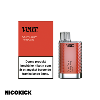 Vont Cube Engångs Vape - Cherry Berry