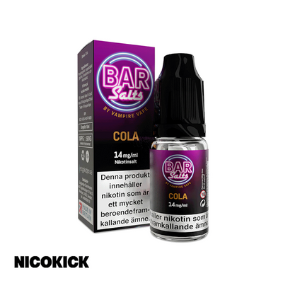 Bar Salts - Cola (10ml E-juice)