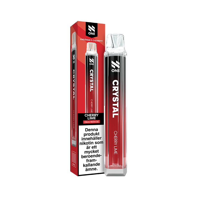 N One Crystal Engångs Vape - Cherry Lime