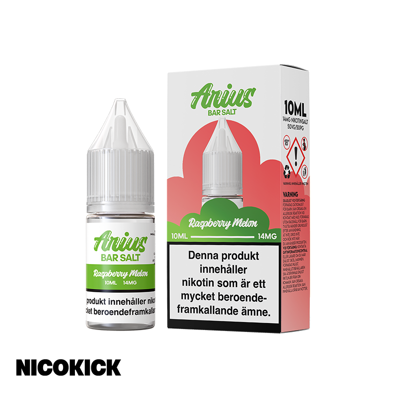 Arius Bar Salt - Raspberry Melon (10ml E-juice)