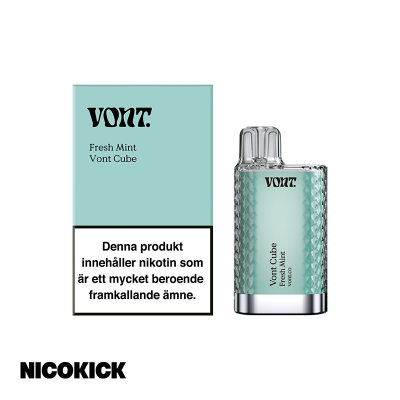 Vont Cube Engångs Vape - Fresh Mint