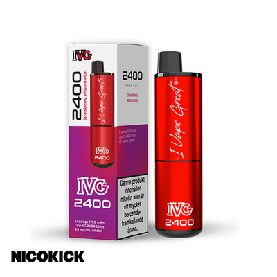 IVG 2400 4in1 Engångs Vape - Strawberry Watermelon