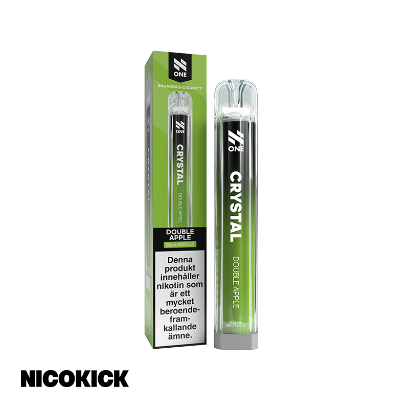 N One Crystal Engångs Vape - Double Apple