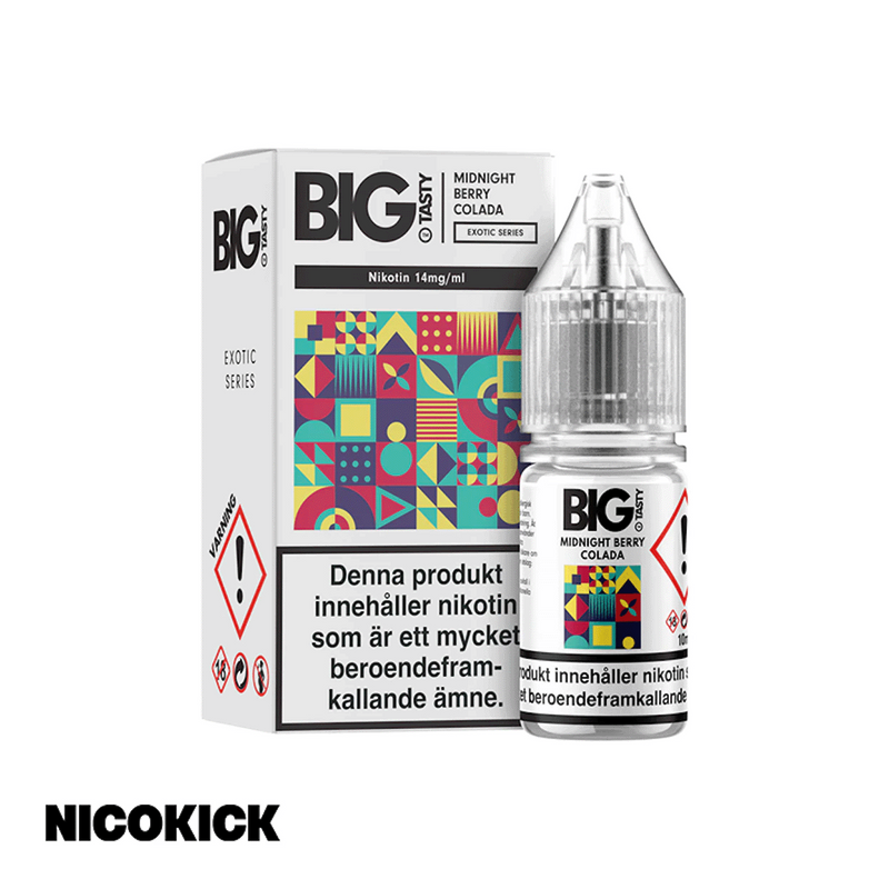 Big Tasty Salt - Midnight Berry Colada (10ml E-juice)