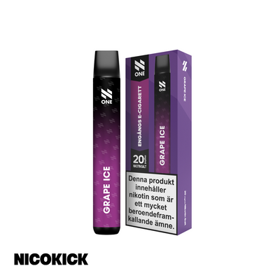 N One Engångs Vape - Grape Ice