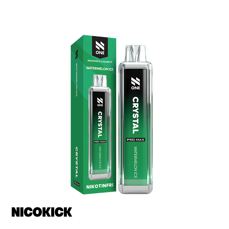 N One Crystal Zero Engångs Vape - Watermelon Ice