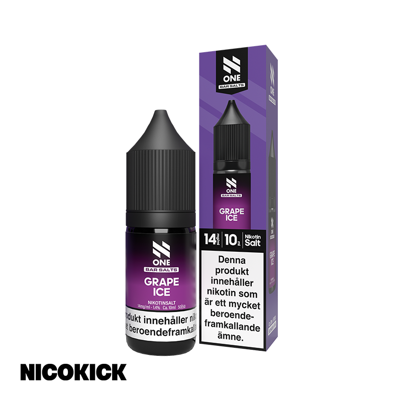 N One Salt - Grape Ice (10ml E-juice)