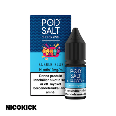 Pod Salt Fusion - Bubble Blue (10ml E-juice)