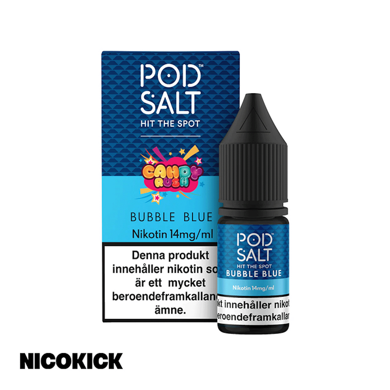 Pod Salt Fusion - Bubble Blue (10ml E-juice)