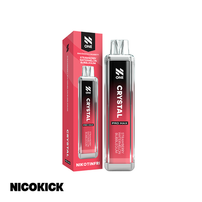 N One Crystal Zero Engångs Vape - Strawberry Watermelon Bubblegum