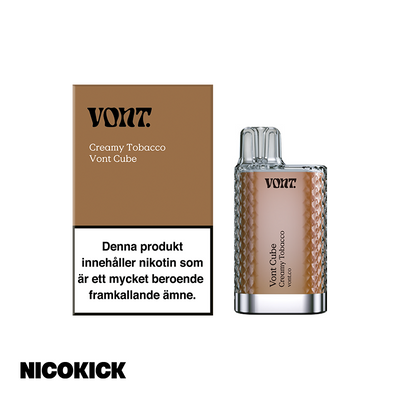 Vont Cube Engångs Vape - Creamy Tobacco