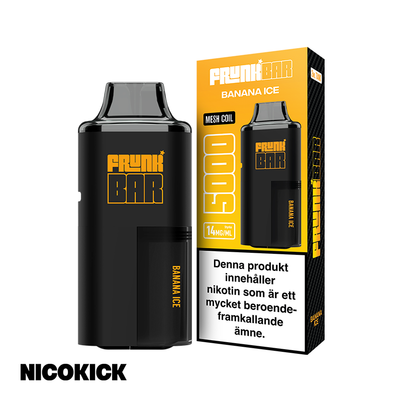 Frunk Bar 5000 Engångs Vape - Banana Ice
