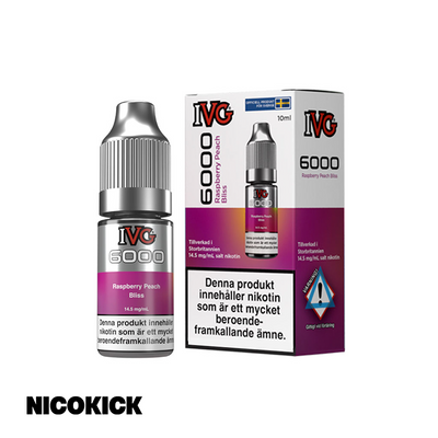IVG 6000 - Raspberry Peach Bliss (10ml E-juice)