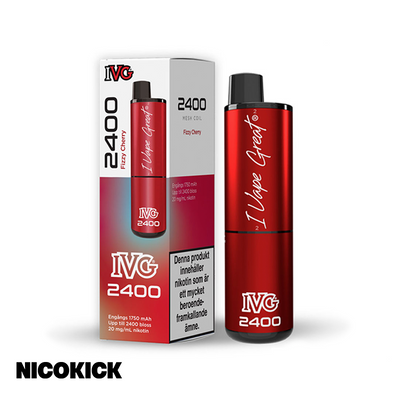 IVG 2400 4in1 Engångs Vape - Fizzy Cherry