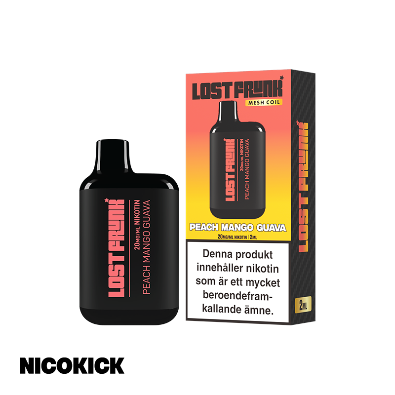 Lost Frunk Engångs Vape - Peach Mango Guava