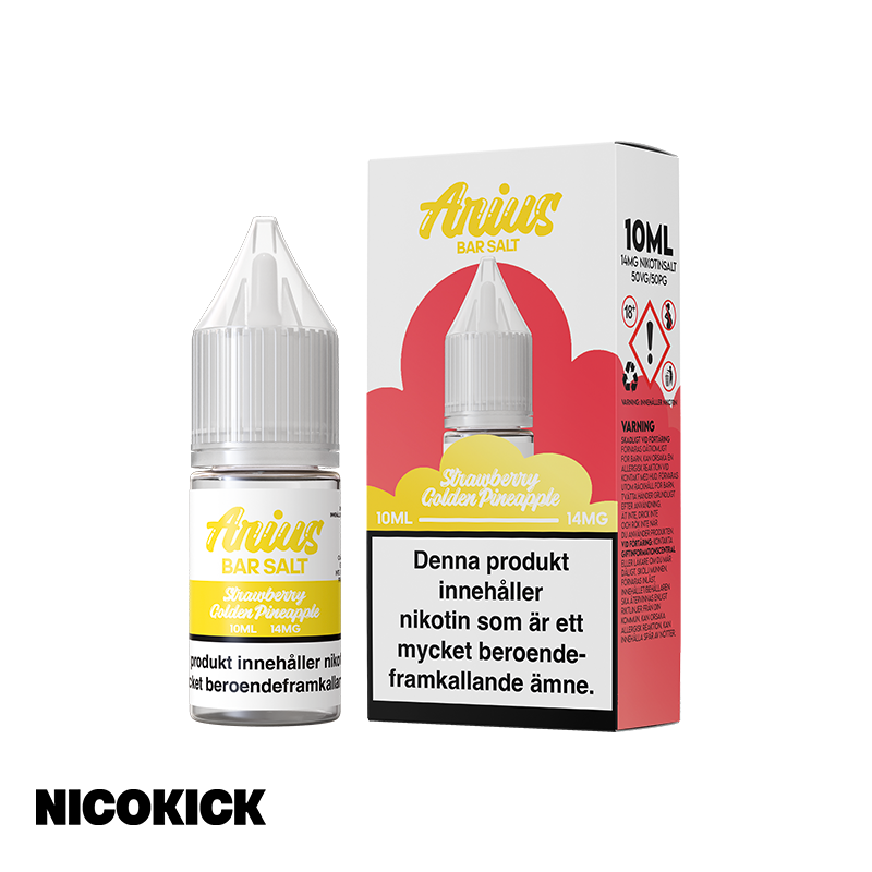 Arius Bar Salt - Strawberry Golden Pineapple (10ml E-juice)