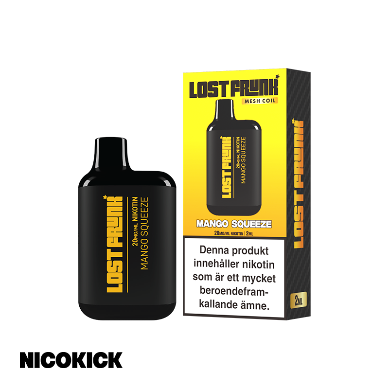 Lost Frunk Engångs Vape - Mango Squeeze