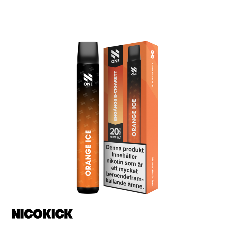 N One Engångs Vape - Orange Ice