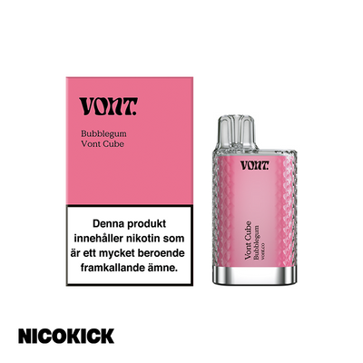 Vont Cube Engångs Vape - Bubblegum