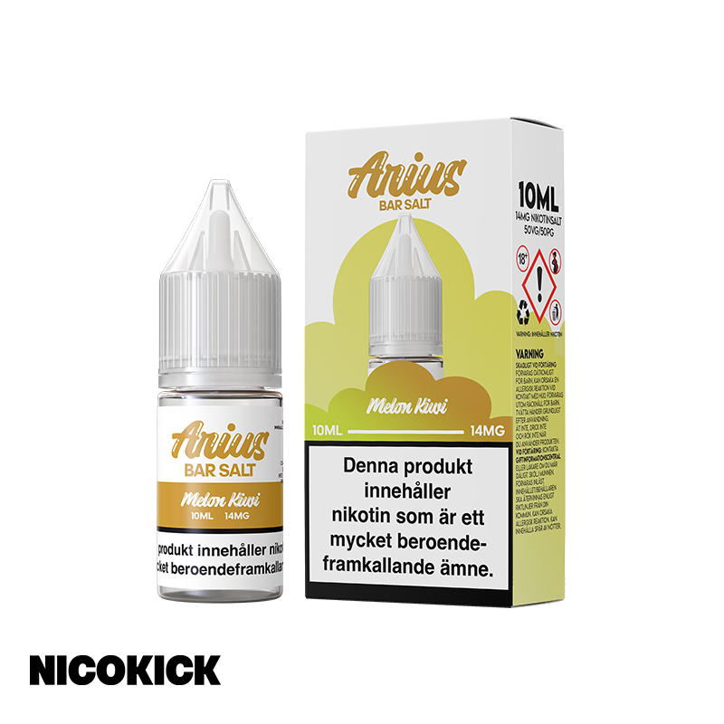 Arius Bar Salt - Melon Kiwi (10ml E-juice)