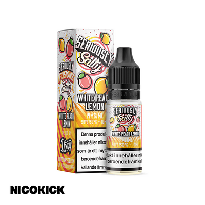 Seriously Salty - White Peach Lemon (10ml E-juice)